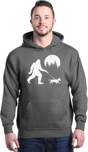 Shop4ever Bigfoot Walking Wiener Dog مضحك Sasquatch Dachshund هوديي وبلوزات in Kuwait