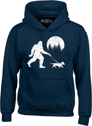Shop4ever Bigfoot Walking Wiener Dog مضحك Sasquatch Dachshund هوديي وبلوزات in Kuwait