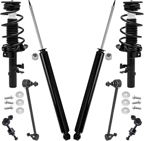 Detroit Axle - STRUTS و COIL Springs RECK SWARK SWAY SWAY BAR البديل لعام 2013-2018 FORD FOCUS in Saudi Arabia