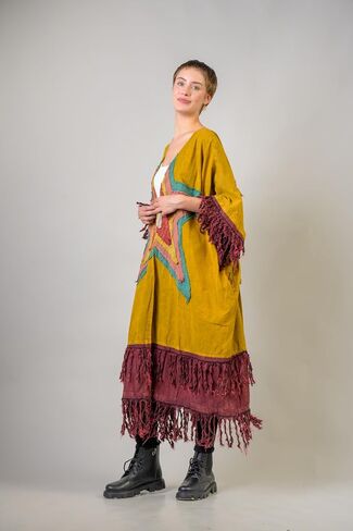 Rhea Cotton Fringe Duster in Saudi Arabia