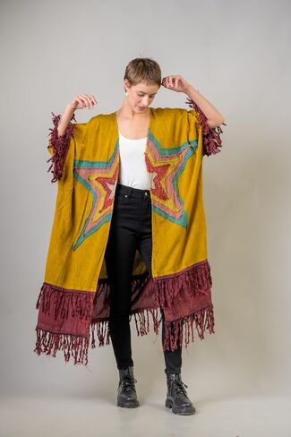 Rhea Cotton Fringe Duster in Saudi Arabia