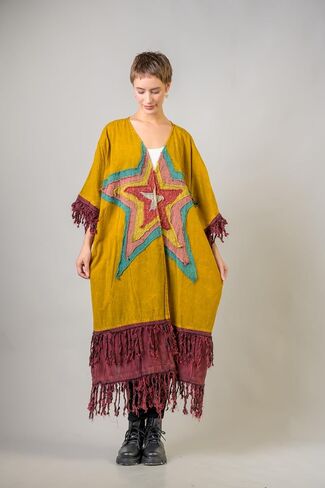 Rhea Cotton Fringe Duster in Saudi Arabia