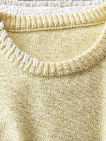 Verdusa Women's Sleeveless Sweater Old Money Ribbed Knit Pullover Binding Casual Tank Top in Saudi Arabia