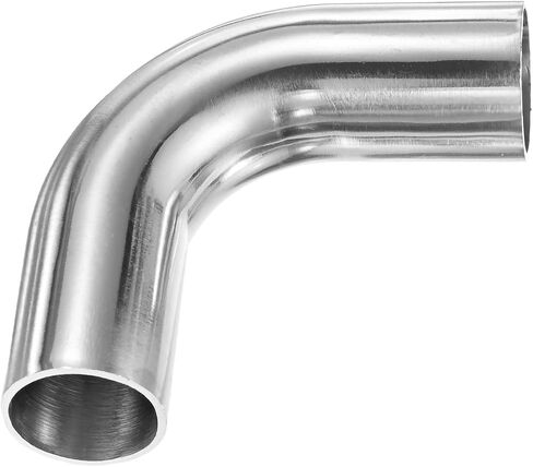 OD 1.5 Inch 90 Degree Mandrel Bend Elbow, Thicken 1.5 mm 304 Stainless Steel Exhaust Elbow Pipe for Car Modified Exhaust System, Stair Handrail Bend, Height 90 mm in Saudi Arabia
