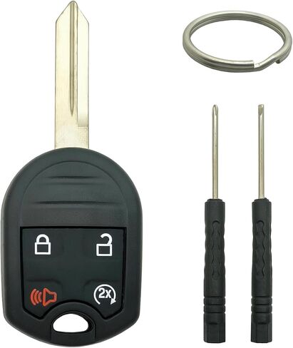 Key Fob Shell Case Replacement Fits for Ford F-150 F150 2011 2012 2013 2014 F-250 F-350 Super Duty 2011-2015 2016 Explorer Expedition 2009-2017 Keyless Entry Car Remote Cover (4 Buttons) in Kuwait