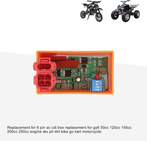 GOOFIT 6 Pin AC CDI Box Replacement for Gy6 50cc 125cc 150cc 200cc 250cc Engine ATV Pit Dirt Bike Go Kart Motorcycle in Saudi Arabia