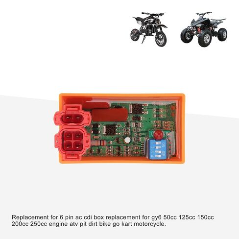GOOFIT 6 Pin AC CDI Box Replacement for Gy6 50cc 125cc 150cc 200cc 250cc Engine ATV Pit Dirt Bike Go Kart Motorcycle in Saudi Arabia