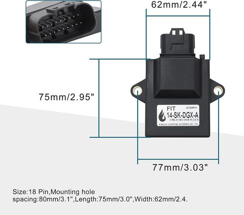 GOOFIT 18 Pin Motorcycle CDI Unit ECU Ignition Module Replacement for GY6 Engine 169cc 170cc EFI Jonway GTX 250 EFI 200 in Saudi Arabia