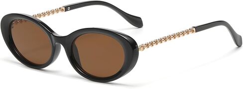 نظارة شمسية بيضاوية جليمور ريترو للنساء أزياء نظارة شمسية بيضاوية صغيرة تسعينيات من القرن الماضي in Kuwait