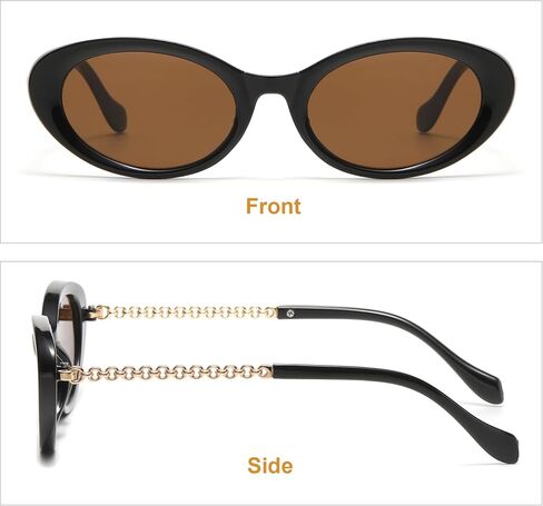 نظارة شمسية بيضاوية جليمور ريترو للنساء أزياء نظارة شمسية بيضاوية صغيرة تسعينيات من القرن الماضي in Kuwait