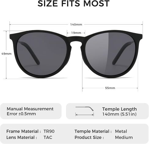 Sungait Original Design Neguredy Sunglasses استقطاب الطراز الكلاسيكي الرجعية للنساء والرجال in Kuwait
