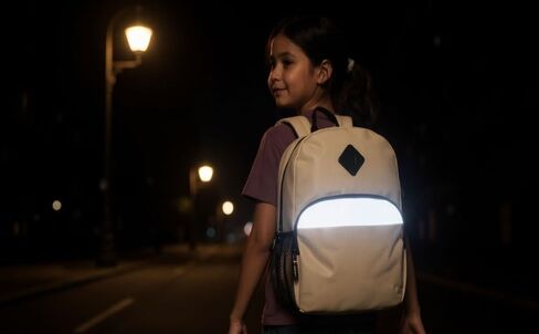 Trailmaker Reflective School Backpack for Kids | Colorful Backpack with Adjustable Straps, Side Water Bottle Pockets (Red) in Saudi Arabia