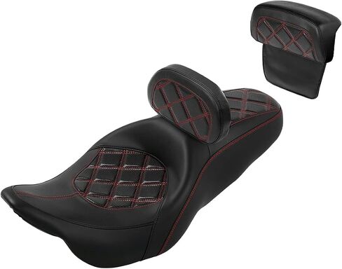 C.C. RIDER Rider Backrest Pad, Rider Sissy Bar fit for Harley Davidson Touring Road King Street Glide Road Glide Tri-Glide 2009-2023 Trike 2010-2011 CVO Custom Bikes in Saudi Arabia