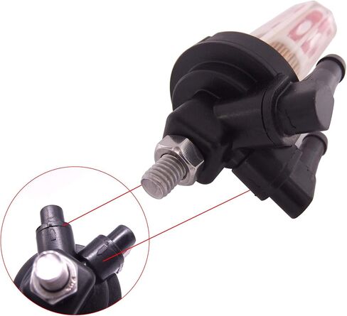 Southmarine Boat Motor 68V-24560-00 68V-24560-01 6D8-24560-08 6D8-24560-09 FUEL FULTER FOR LIMAHA 30HP-100HP 115HP ، 8MM ، 5/16 " in Saudi Arabia