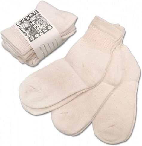 Organic Socks Natural Color, Short Crew in Saudi Arabia