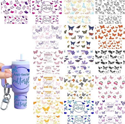 keychain uv dtf wraps - 16 pcs مضحك موتيل موتيل مفاتيح مفاتيح uvdtf ملفات الشارات ، فتاة عباد الشمس فارغة سلسلة المفاتيح UV DTF Transfer Craft Decor in Saudi Arabia
