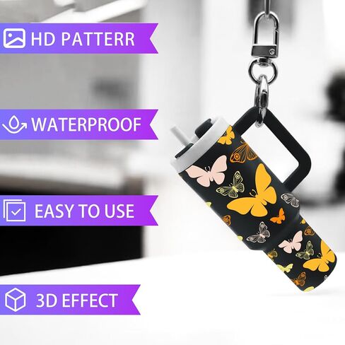keychain uv dtf wraps - 16 pcs مضحك موتيل موتيل مفاتيح مفاتيح uvdtf ملفات الشارات ، فتاة عباد الشمس فارغة سلسلة المفاتيح UV DTF Transfer Craft Decor in Saudi Arabia