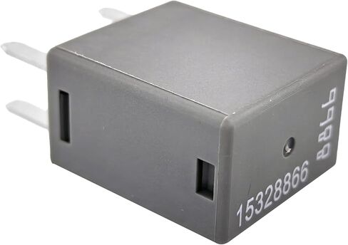 3-Pack 15328866 Relay - 40A 12VDC 4-Pin SPST Automotive Relay - Compatible with Select GM/Chrysler Vehicles (for Dodge Ram, Jeep Wrangler) - Fixes Fuel Pump, Cooling Fan & P0113/P0699 Errors in Saudi Arabia
