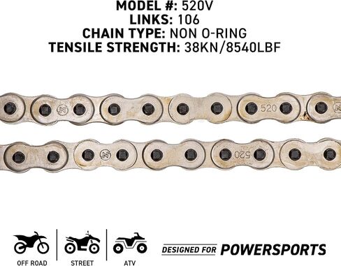 NICHE Drive Sprocket Chain Combo for Kawasaki Ninja 250R EX250F GPX250R Front 14 Rear 45 Tooth 520V-X X-Ring 106 Links in Saudi Arabia