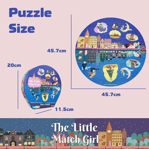 Momo & Lychee على شكل صناديق - Cats Family London Bus Tour 24PCS Round Puzzle in Kuwait