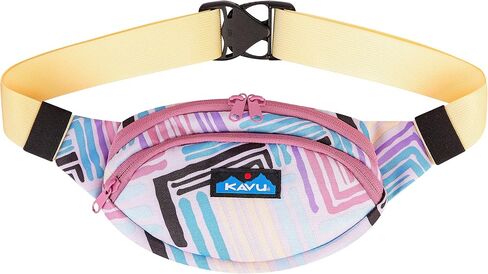 KAVU Spectator Belt Bag Polyester Hip Fanny Pack - Surf Block in Saudi Arabia