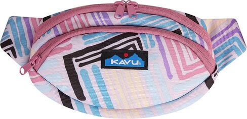 KAVU Spectator Belt Bag Polyester Hip Fanny Pack - Surf Block in Saudi Arabia
