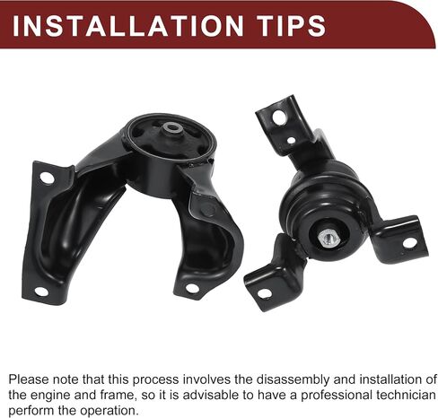Engine Motor Trans Mount Set for Mitsubishi Lancer 2.0L 2002-2007 Vibration Isolation No.MR491557 | Engine Mount Set 1 Set in Saudi Arabia