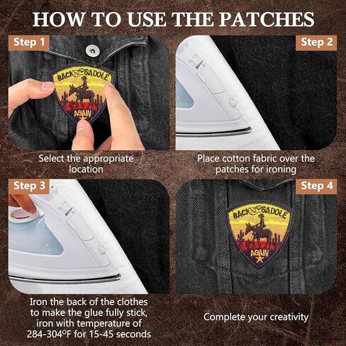 Western 45Pcs Pink Trucker Hat Patches - Western Iron On Embroidered Patches for Cowgirl Hats, Jackets, Backpacks Clothing ﻿ in Kuwait