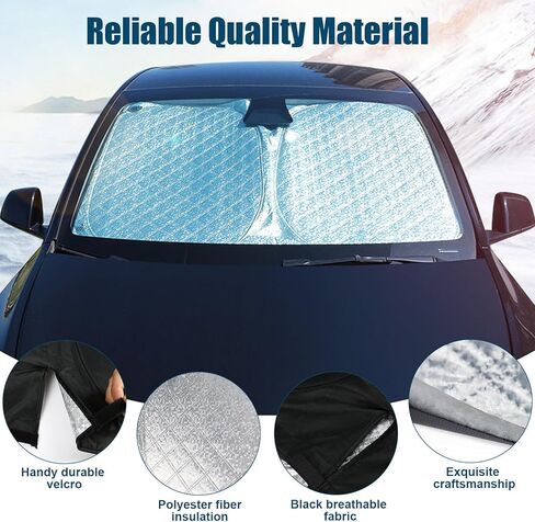 6 طبقات مخصصة لتناسب الزجاج الأمامي الظل أشعة الشمس لعام 2017-2022 هوندا أكورد ، سيارة طي قابلة للطي مع كيس تخزين ، عاكس الحرارة وحماية الأشعة فوق البنفسجية in Kuwait