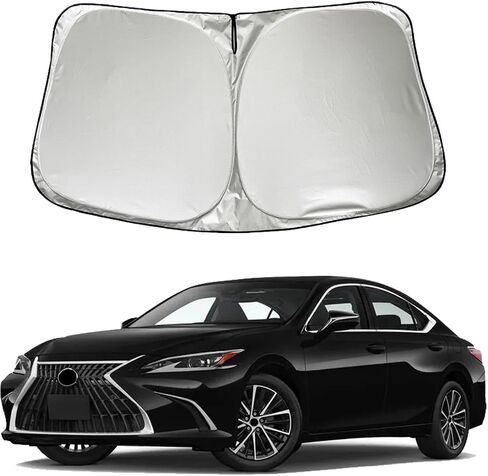 Car Windshield Sun Shade Sunshade Compatible with Lexus ES 350 ES300H ES250 2025 2024 2023 2022 2021 2020-2015 Accessories, Foldable Car Front Window Sun Shield Visor in Saudi Arabia
