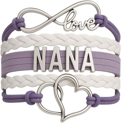 Infinity Collection Nana Bracelet, Nana Jewelry- Gift for Grandma, Adjustable Bracelet for Her in Kuwait