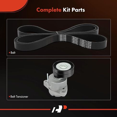 A-Premium Engine Serpentine Belt Drive Kit Compatible with Suzuki Forenza 2004-2008 2.0L, Reno 2005-2008 2.0L & Daewoo Leganza 2000-2002 2.2L, Nubira 2000-2002 2.0L in Saudi Arabia