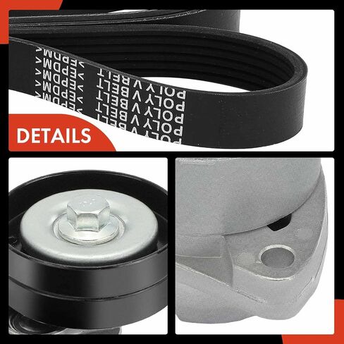 A-Premium Engine Serpentine Belt Drive Kit Compatible with Suzuki Forenza 2004-2008 2.0L, Reno 2005-2008 2.0L & Daewoo Leganza 2000-2002 2.2L, Nubira 2000-2002 2.0L in Saudi Arabia