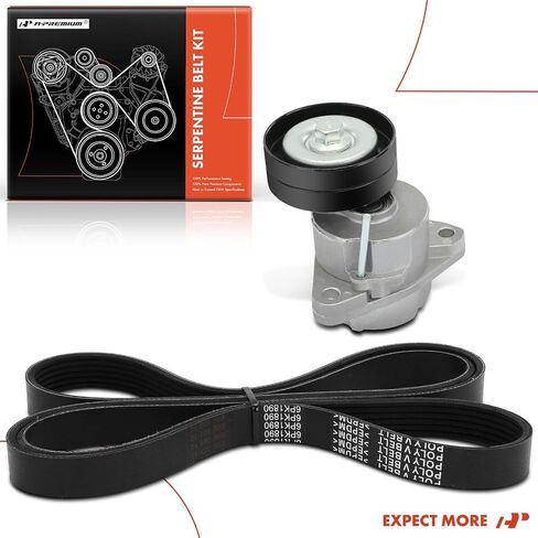 A-Premium Engine Serpentine Belt Drive Kit Compatible with Suzuki Forenza 2004-2008 2.0L, Reno 2005-2008 2.0L & Daewoo Leganza 2000-2002 2.2L, Nubira 2000-2002 2.0L in Saudi Arabia