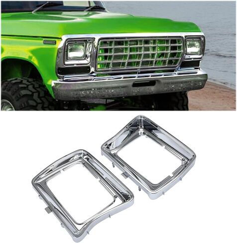 تتوافق المصباح الأمامي Kuafu مع بديل 1978-1979 Ford F-Series F-100 F-350 F-150 F-250 Bronco لـ D8TZ13064E D8TZ13064F FO2513115 FO2512114 الصفيح الصفيح اليسرى وجانب الركاب الأيمن الأيمن. in Saudi Arabia
