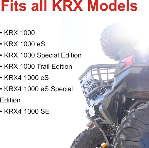 Tusk Cargo Barricade Black Powder Coated Cargo Bed Extender Compatible with Kawasaki Teryx KRX 1000 2020-2025/KRX4 1000 2023-2025 in Saudi Arabia