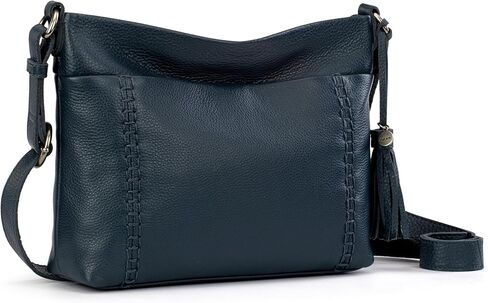 محفظة Sak Melrose Crossbody - حقيبة يد نسائية من الجلد الفاخر للاستخدام اليومي والسفر - حقيبة كروس مع سحاب إغلاق in Kuwait