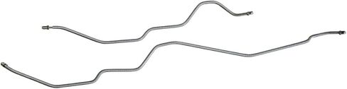 Inline Tube Compatible with 1994-05 Chevrolet/GMC S10/Sonoma 4WD (Only) 3/16" Rear Axle Drum Brake Lines 2pc, OE Steel in Kuwait