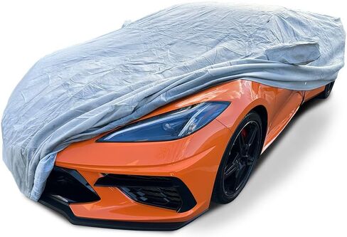 CarsCover Custom Fits for Chevy Corvette C8 Stingray Z06 E-Ray Car Cover Heavy Duty All Weatherproof Ultrashield Covers (Black) in Saudi Arabia