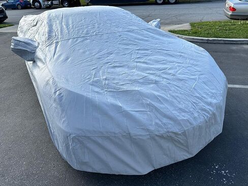 CarsCover Custom Fits for Chevy Corvette C8 Stingray Z06 E-Ray Car Cover Heavy Duty All Weatherproof Ultrashield Covers (Black) in Saudi Arabia