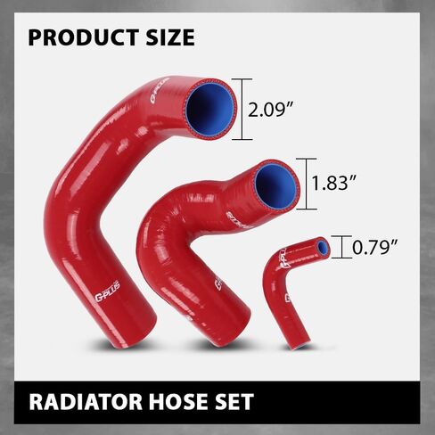 G-PLUS Radiator Hose Set Upper Lower and Bypass Hoses Compatible with John Deere Models Black in Saudi Arabia
