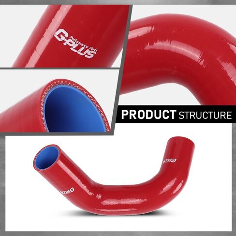 G-PLUS Radiator Hose Set Upper Lower and Bypass Hoses Compatible with John Deere Models Black in Saudi Arabia