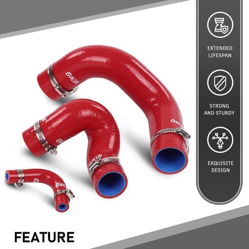 G-PLUS Radiator Hose Set Upper Lower and Bypass Hoses Compatible with John Deere Models Black in Saudi Arabia