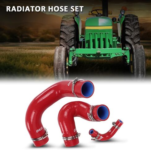 G-PLUS Radiator Hose Set Upper Lower and Bypass Hoses Compatible with John Deere Models Black in Saudi Arabia