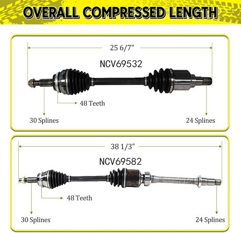 Maxfavor Front CV Axle Goxbly Assembly Toyota Camry 2011 2010 ، L4 2.5L Automatic Trans Only ، Se le Xle Models ، CV Coint Axle Smoft Side Side Side in Saudi Arabia