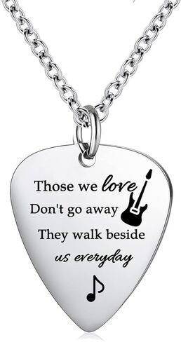 Cremation Jewelry Guitar Pick Urn Necklaces for Ashes for Women Men Cremation Keepsake Memorial Human Ashes Pendant for Loss of Loved Ones in Kuwait