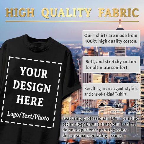 Custom t Shirts Bulk Personalized t Shirts tee for Men Women Design Bulk Customized t Shirts tee Tshirts in Kuwait