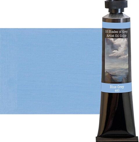 12 Shades of Grey Artist Oil Colors Highly Pigmented Triple Milled Rich Subtle Greys from The Tube - Set of 12-12 ml Tube - Assorted Colors in Saudi Arabia