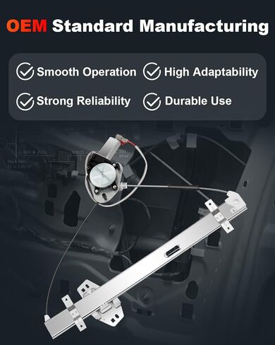 cciyu Power Window Regulator With Motor Replacement for 2003-2008 for Honda Pilot Front Right Passenger Side in Saudi Arabia