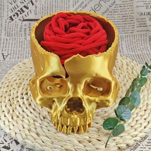 Skull Yarn Bowl Holder Storage for Crocheting Crochet Knitting Accessories,Unique Skull Yarn Bowl Holder in Saudi Arabia